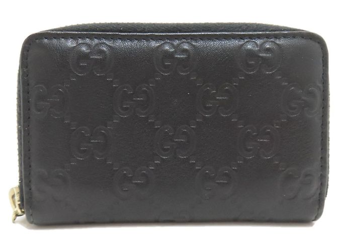 Monedero de cuero Gucci Negro