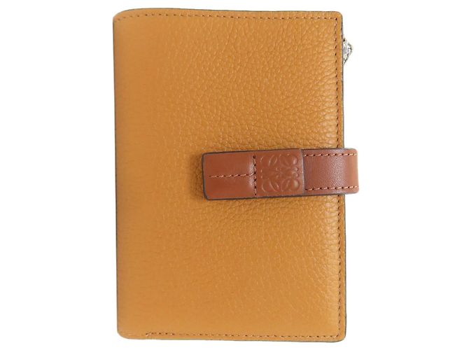 Loewe Slim Zip Bifold Wallet Brown