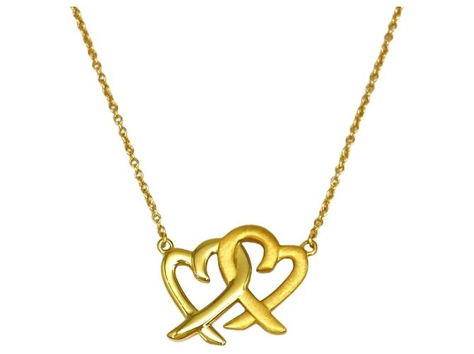 Collar Double Loving Heart de Tiffany & Co. Dorado