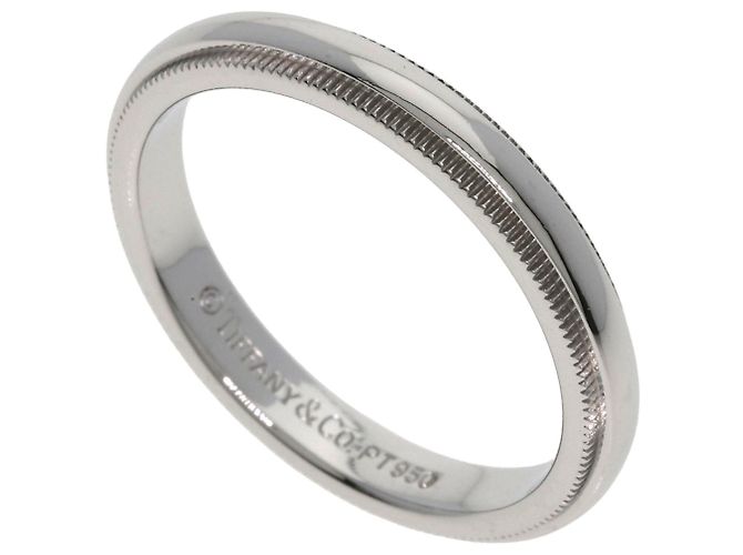 Anel Milgrain Tiffany & Co. em Platina 950