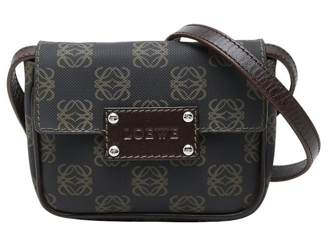 Borsa a tracolla Loewe Anagram Marrone Nero