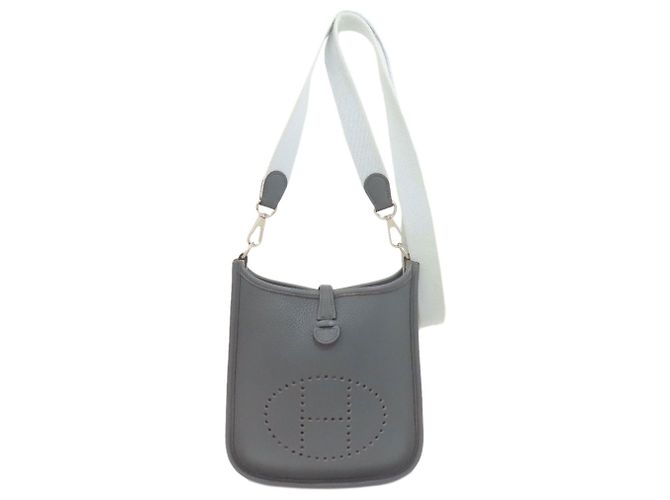 Hermès Borsa a tracolla Hermes Evelyne TPM Blu chiaro