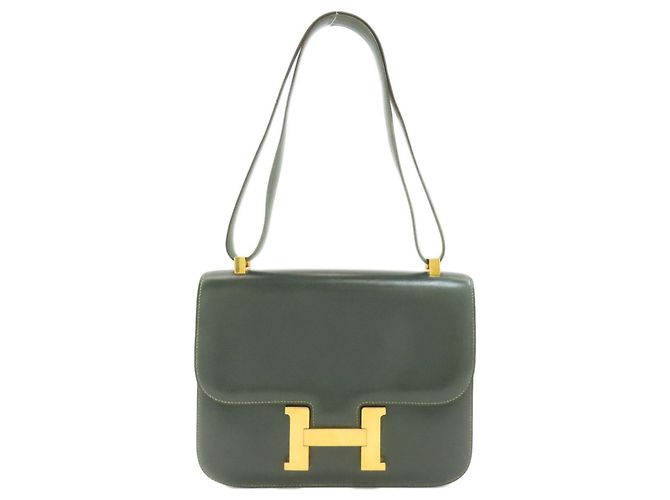 Hermès Hermes Constance 23 Shoulder Bag Green