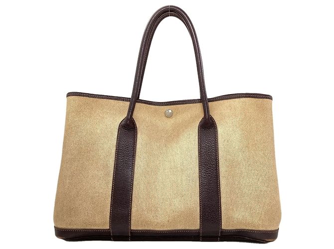 Hermès Borsa Hermes Garden Party PM Marrone