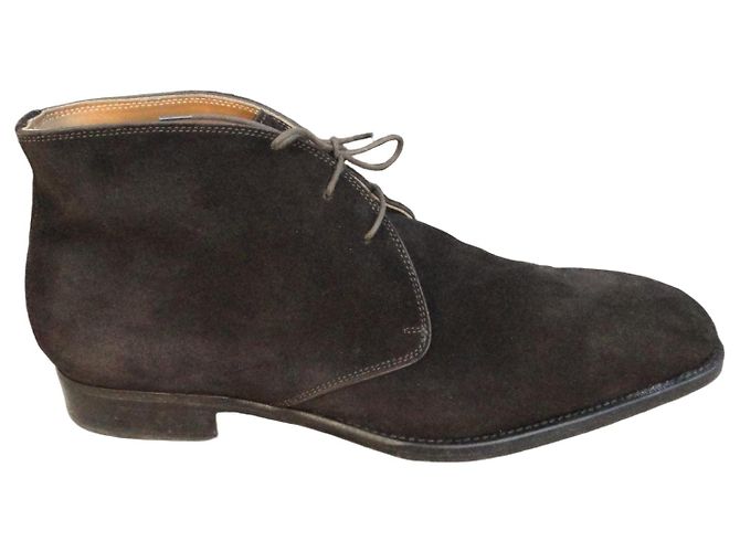 Autre Marque Andrea Ventura Botas de Camurça Castanhas Marrom