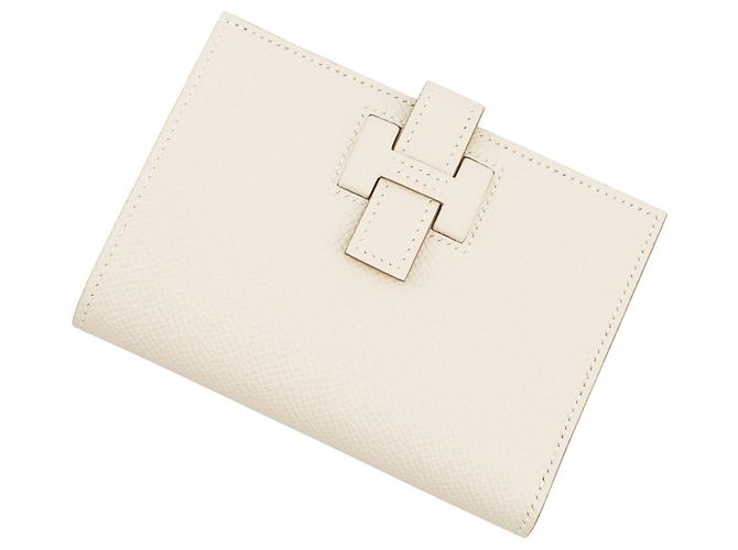 Hermès Hermes Bi-fold Wallet in Craie Epsom Leather