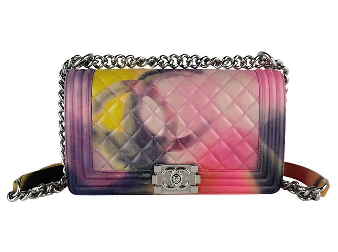 Le Boy Bolsa Chanel Boy de Alça Multicor