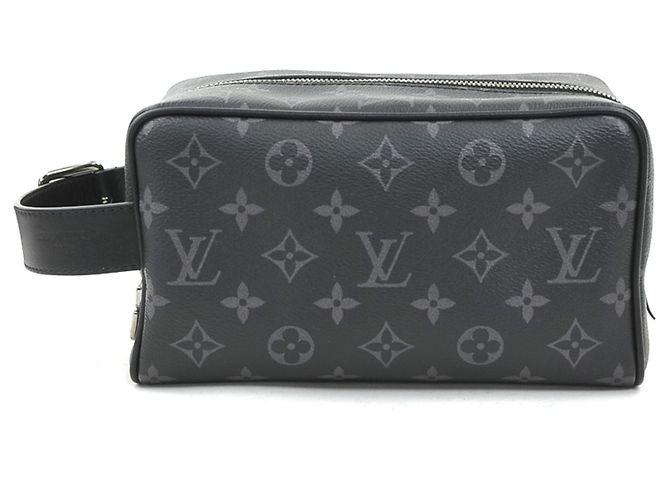 Pochette Louis Vuitton Monogram Eclipse Marron Noir