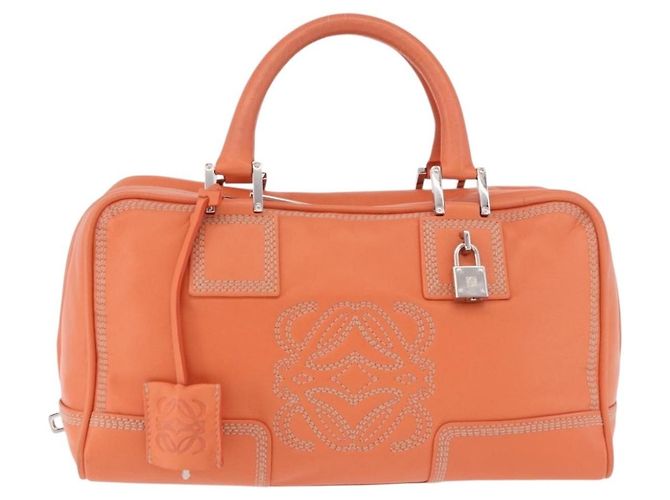 Loewe Anagram Leather Orange