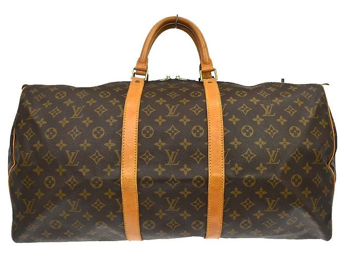 Louis Vuitton Keepall Bag Monogram Canvas 55 Brown