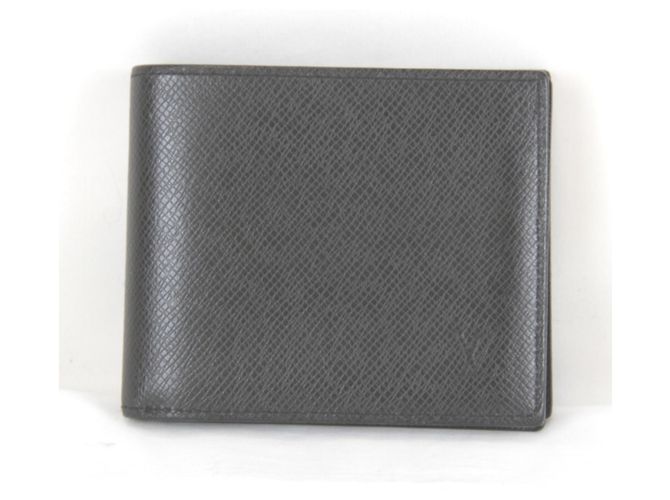 Louis Vuitton Taiga Black Bi-fold Wallet