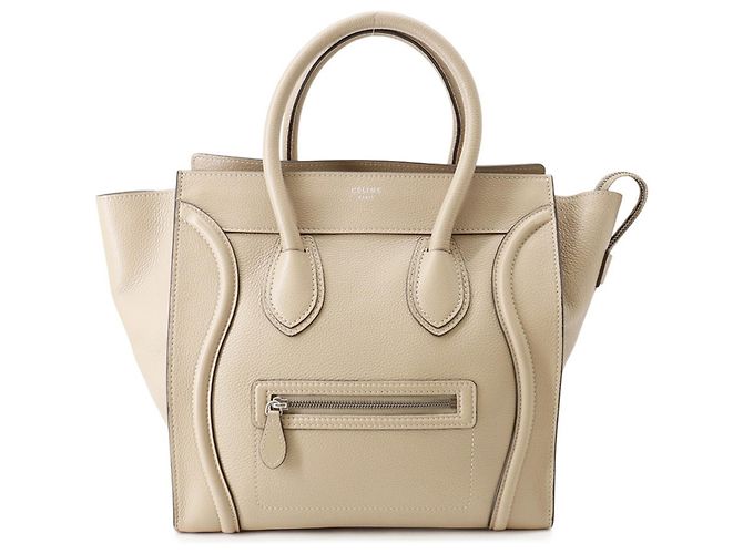 Céline Bolsa Celine Luggage Shopper Mini Bege