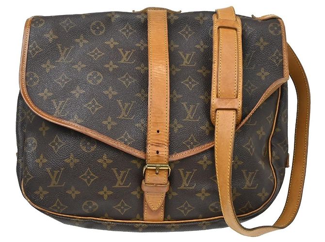 Louis Vuitton Saumur Monogram Canvas 35 Marrom