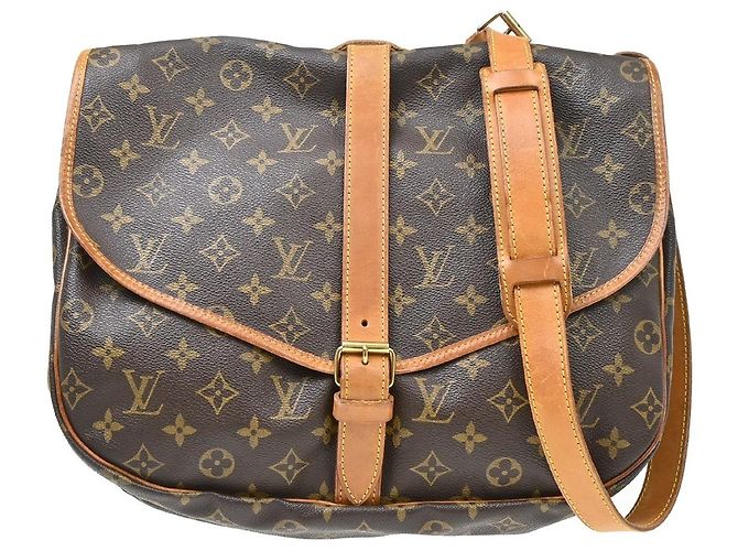 Louis Vuitton Saumur Monogram Canvas 35 Marrom