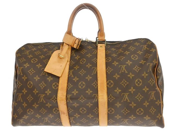 Louis Vuitton Keepall Monogram Canvas 45 Castaño