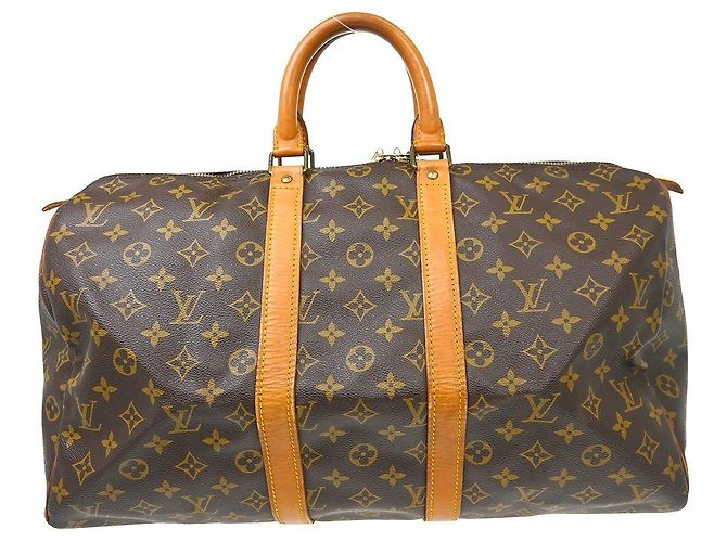 Louis Vuitton Keepall Monogram Canvas 45 Castaño