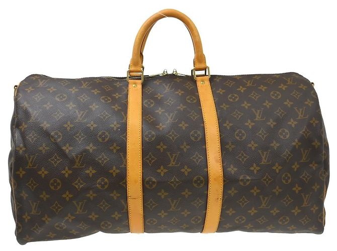 Louis Vuitton Keepall Bandouliere Monogram Canvas 55 Marrom