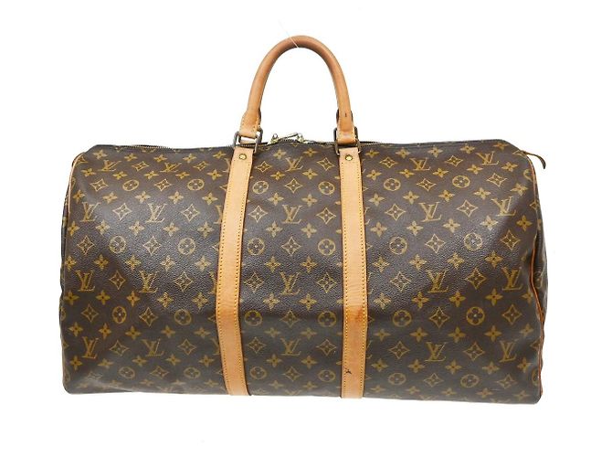 Louis Vuitton Keepall Bag Monogram Canvas 55 Brown
