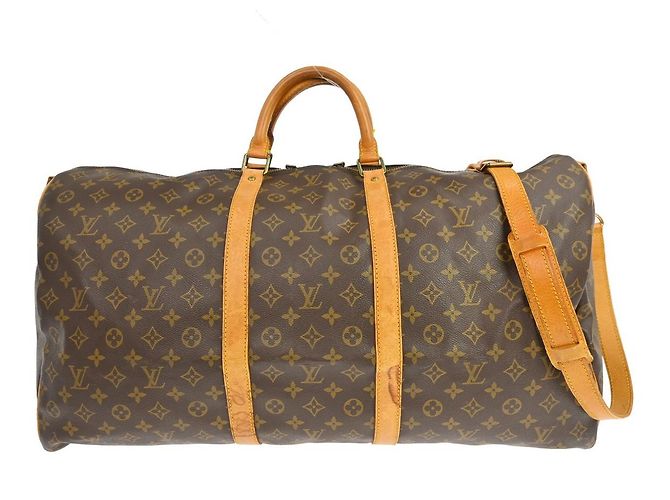 Louis Vuitton Keepall Bandouliere Monogram Canvas 60 Marrom