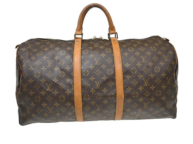 Louis Vuitton Keepall Bag Monogram Canvas 55 Brown