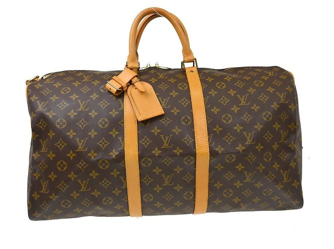 Louis Vuitton Keepall Bandouliere Monogram Canvas 55 Marrom