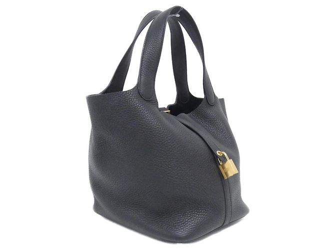 Hermès Hermes Picotin Lock MM Handbag Black