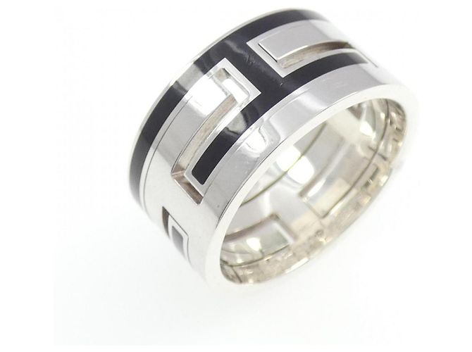 Ring Hermès Anello Move H Band Hermes Argento