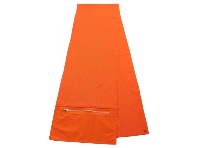 Hermès Sciarpa Hermes Just In Case Arancione 