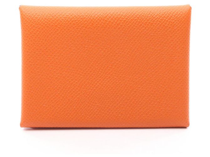 Hermès Monedero Hermes Calvi Duo Naranja