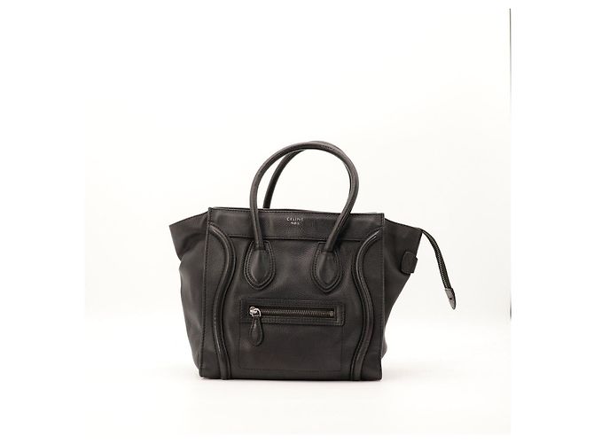 Céline Celine Borsa Tote Micro Luggage Nero