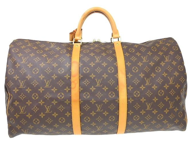 Louis Vuitton Keepall Bandouliere Monogram Canvas 60 Brown