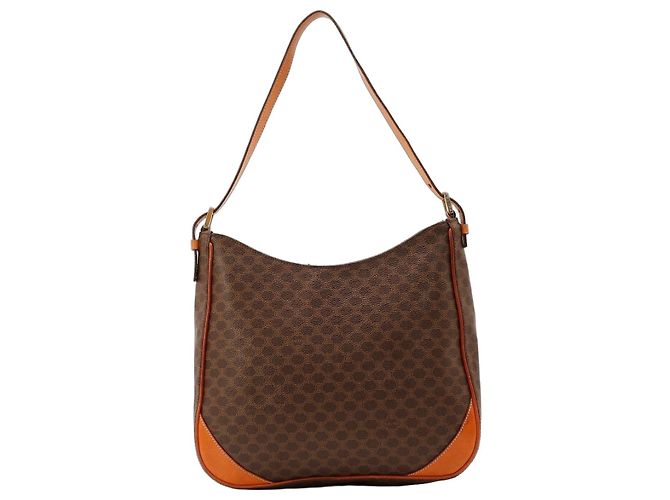 Céline Borsa a tracolla Celine Macadam Monogram Marrone Monogramma 