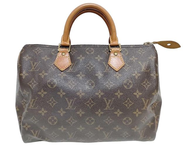 Bolsa Louis Vuitton Speedy Monogram Canvas 30 Bege