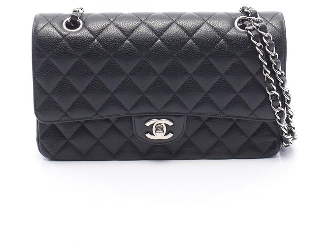 Timeless Borsa a tracolla Chanel Matelassé Double Flap Nero