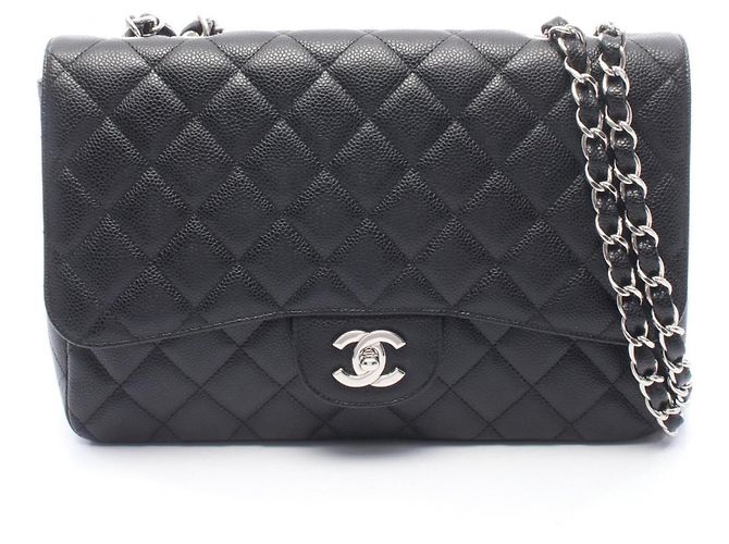 Timeless Borsa a tracolla Chanel 30 Large Matelassé Single Flap Nero