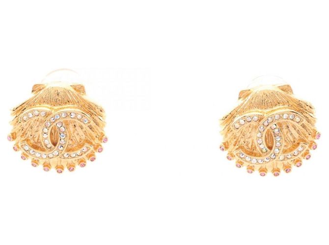 Orecchini a clip Chanel Coco Mark Motif Conchiglia D'oro