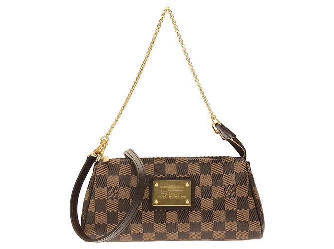 Bolsa de Ombro Louis Vuitton Damier Eva Marrom