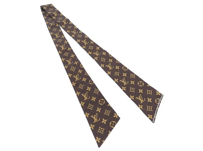 Sciarpa in seta marrone Louis Vuitton MP2592