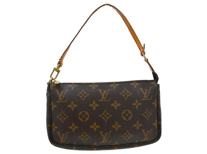 Louis Vuitton Pochette Accessoires NM Monogram Canvas medium Marrone