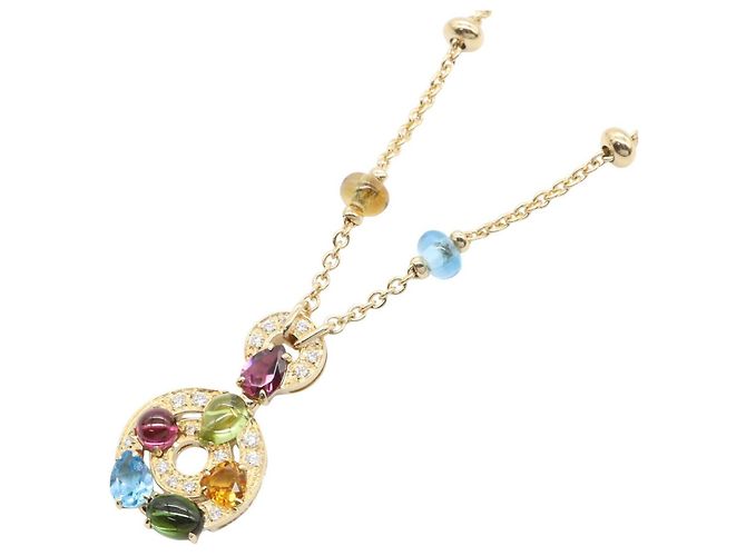 Bulgari Collar BVLGARI Astrale Cerchi Multicolor Dorado