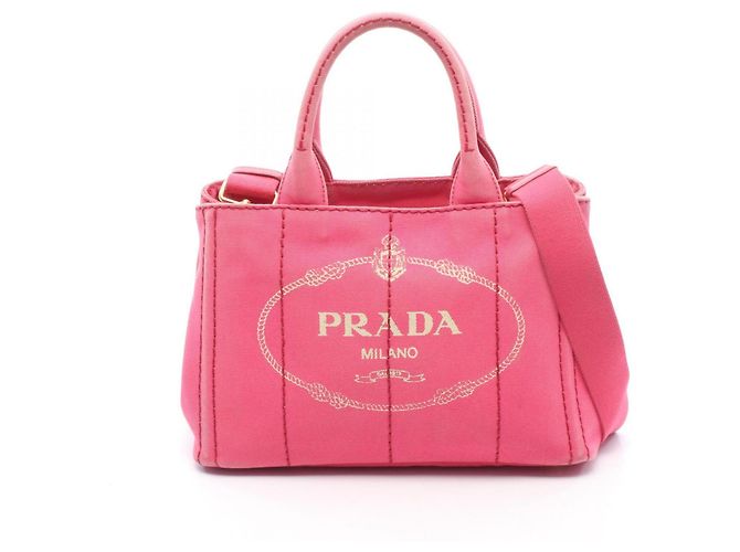 Tote Sac cabas mini 2-way Canapa Prada Rose
