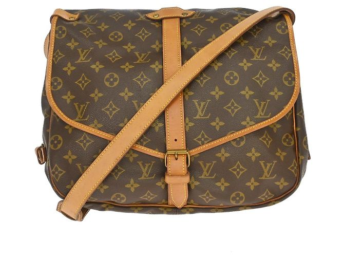 Louis Vuitton Saumur Monogram Canvas 35 Marron