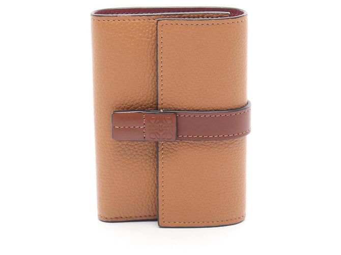 Loewe Tri-fold Wallet aus braunem Leder