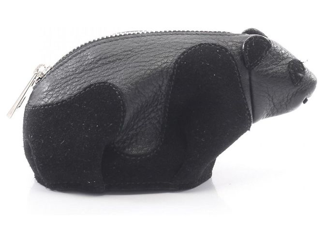 Loewe Panda Coin Purse Wallet Black