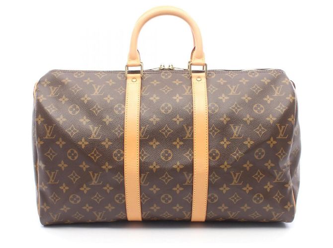 Bolsa Boston Louis Vuitton Keepall 45 Marrom Monograma