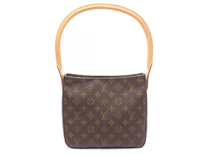 Bolsa de Ombro Louis Vuitton Looping MM Marrom Monograma