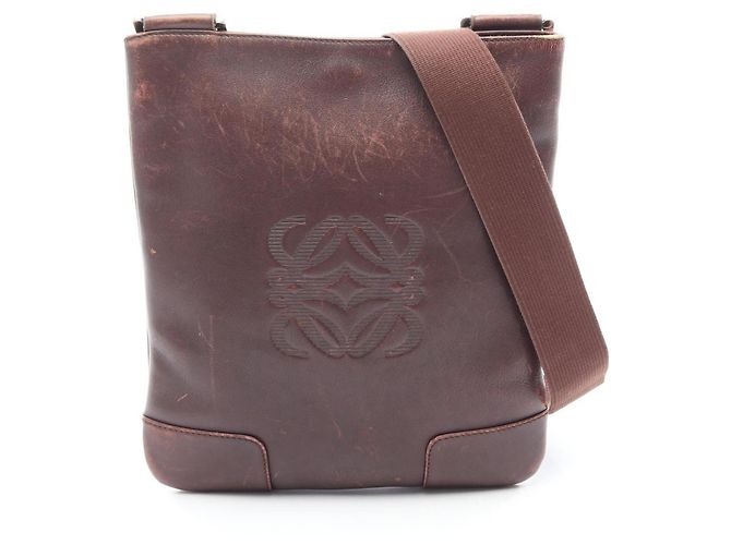 Bolsa de Ombro Loewe Anagram Marrom