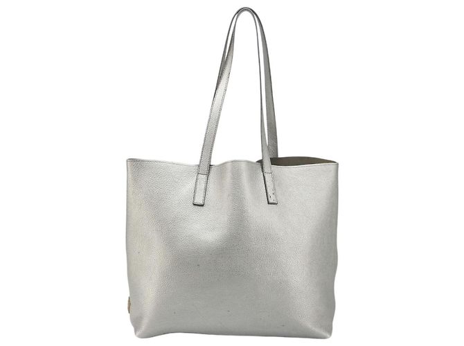 Vintage Prada Leder Tote Silber