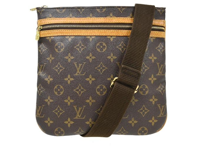 Louis Vuitton Bosphore Pochette Monogram Canvas Marrom