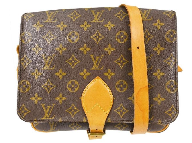 Louis Vuitton Cartouchiere Monogram Canvas GM Marrom